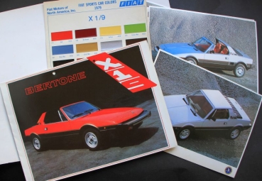 Fiat X 1/9 Bertone Modelprogram 1981 Presskit (1599)